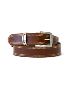 Kožený opasek hnědý