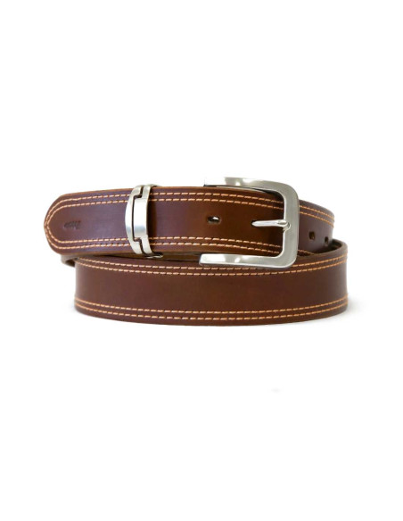 Kožený opasek hnědý